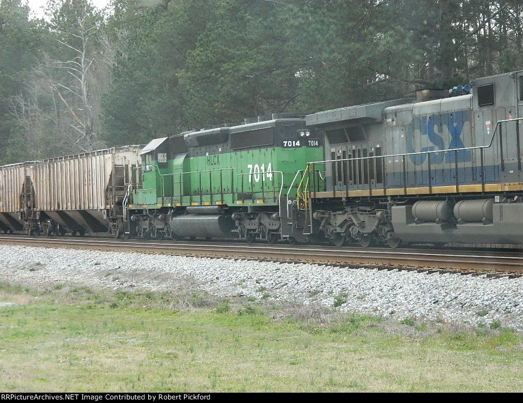 HLCX 7014 (SD40-2)  EX BN